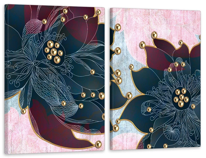 Картина модульна Art Dekors Квітка 70х102 см TLV-2 070 - Фото 1 Картина модульна Art Dekors Квітка 70х102 см TLV-2 070 - зображення 1