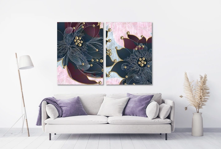 Картина модульна Art Dekors Квітка 70х102 см TLV-2 070 - Фото 2 Картина модульна Art Dekors Квітка 70х102 см TLV-2 070 - зображення 2