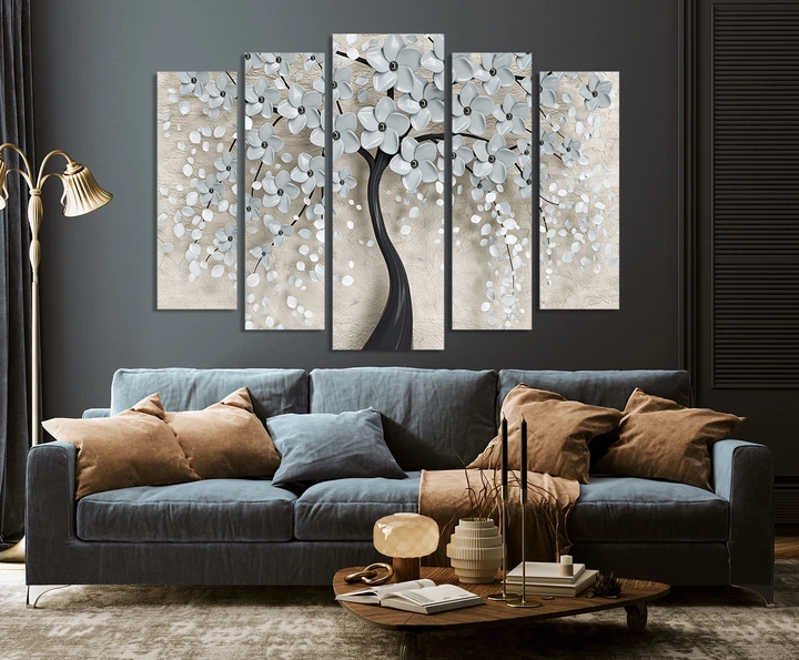 Картина модульна Art Dekors Дерево сакура 110x160 см LM007 5 - Фото 4 Картина модульна Art Dekors Дерево сакура 110x160 см LM007 5 - зображення 4