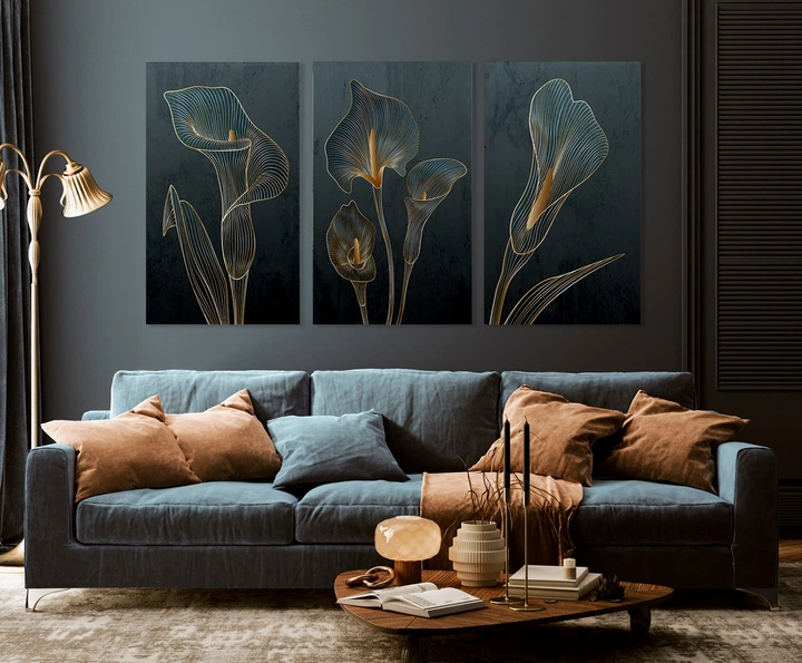 Картина модульна Art Dekors Квіти 100х150 см ART-180 3A - Фото 3 Картина модульна Art Dekors Квіти 100х150 см ART-180 3A - изображение 3