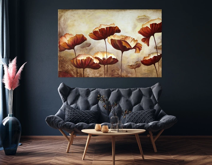 Картина на полотні Art Dekors Маки червоні 80x160 см MLP 11 - Фото 2 Картина на полотні Art Dekors Маки червоні 80x160 см MLP 11 - зображення 2