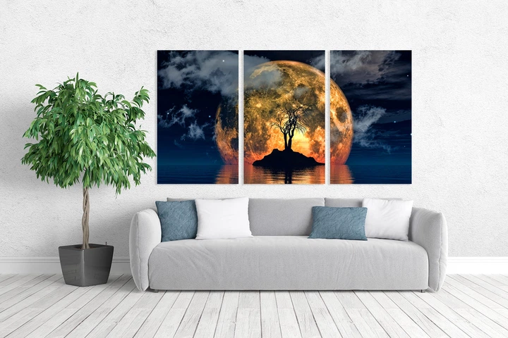 Картина модульна Art Dekors Місяць 53х100 см ART-128 3A - изображение 2