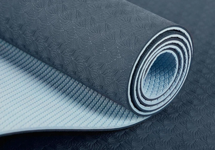 Килимок для йоги Bodhi Flow 183x60x0.5 см Синьо-блакитний (22119) - изображение 6