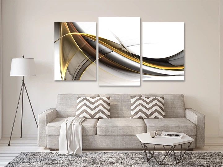 Картина модульна Art Dekors Абстракція 53x100 см Art-525 3 - Фото 2 Картина модульна Art Dekors Абстракція 53x100 см Art-525 3 - зображення 2