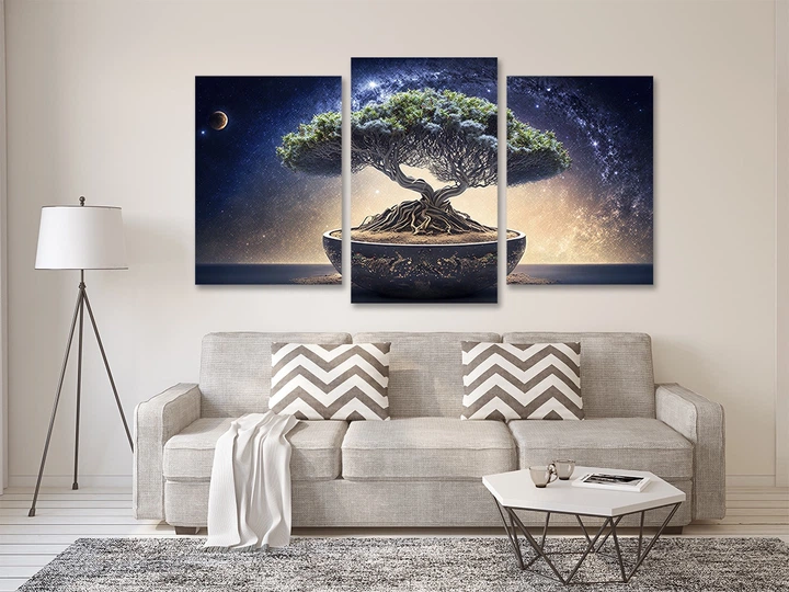 Картина модульна Art Dekors Дерево Бонсай 53х100 см Art-698 3 - изображение 2