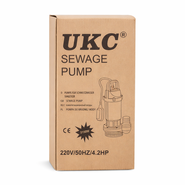 Каналізаційний насос UKC 5m-1 3150 Вт висота підйому 5 м 9179 (JDT-0850371) - зображення 8