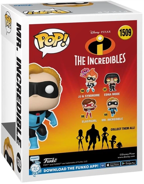 Фигурка Мистер Исключительный — Funko Pop! DISNEY: THE INCREDIBLES — MR. INCREDIBLE #1509 - изображение 3