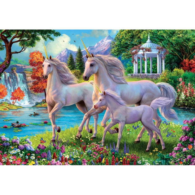 Пазл Clementoni: SuperColor — Unicorns At The Waterfall / Единороги у водопада (180 элементов) — 29794 - изображение 2