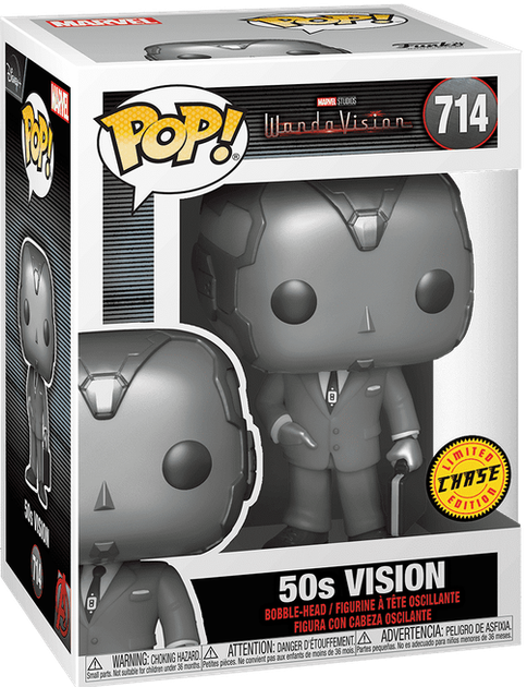 Фигурка Вижн (50-е) (CHASE-версия) — Funko Pop! MARVEL: WANDAVISION — 50S VISION #714 CHASE - Фото 1 Фигурка Вижн (50-е) (CHASE-версия) — Funko Pop! MARVEL: WANDAVISION — 50S VISION #714 CHASE - изображение 1