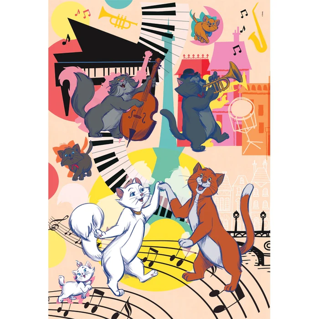 Пазл Clementoni: SuperColor — Disney Aristocats / Коты-аристократы (104 элемента) — 25026 - изображение 3