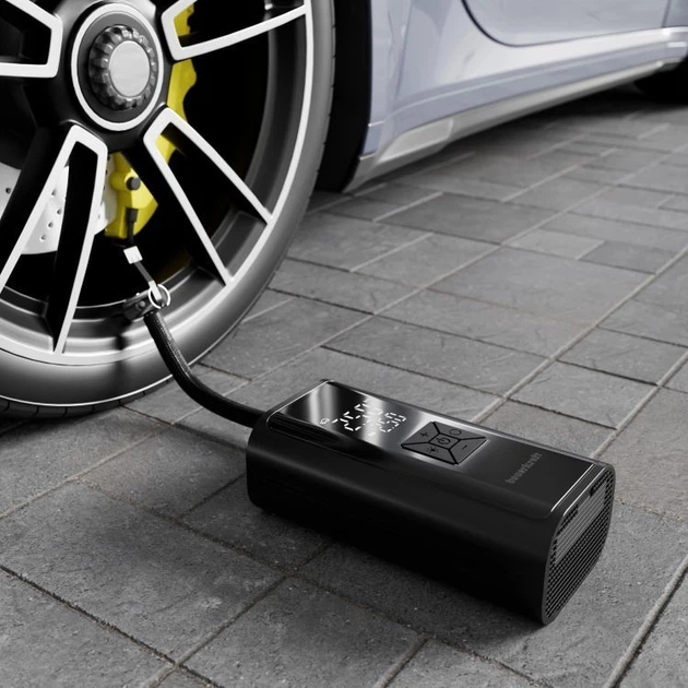 Pompka rowerowa elektryczna Bauerkraft z funkcją powerbanku i latarką (5904265086524) - obraz 5