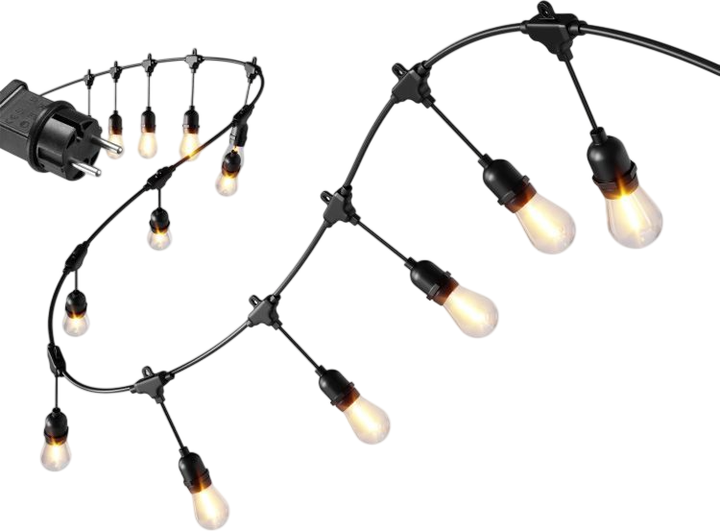 Гірлянда садова Bauerkraft 9 В 20 світлодіодів 20 м (5904265086739) - зображення 2