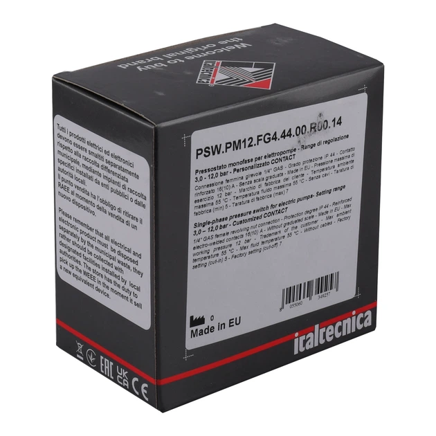 Реле тиску ITALTECNICA PM-12 G - Фото 6 Реле тиску ITALTECNICA PM-12 G - зображення 6