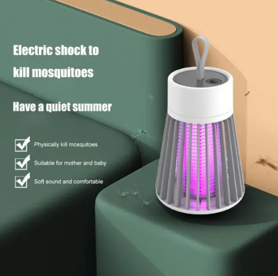 Уничтожитель комарів та мух Electronic Shock USB лампа, безпечний, компактний, ABS пластик - зображення 2