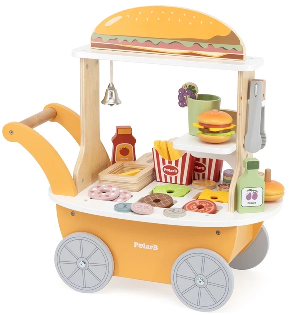 Дерев’яний кулінарний візок Viga PolarB Малий Бургер-бар (6971608442803) - зображення 2