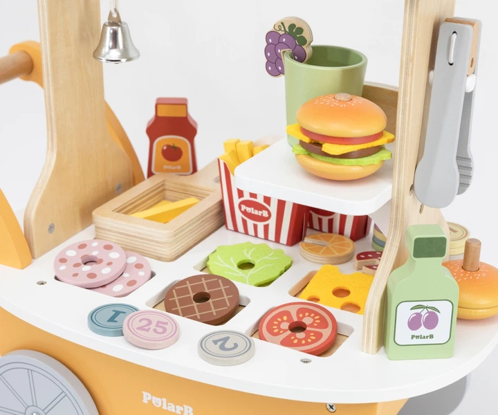 Дерев’яний кулінарний візок Viga PolarB Малий Бургер-бар (6971608442803) - зображення 4