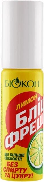 Освіжувач для порожнини роту Біокон «Бліц-фреш» лимон, 25 мл - Фото 1 Освіжувач для порожнини роту Біокон «Бліц-фреш» лимон, 25 мл - изображение 1