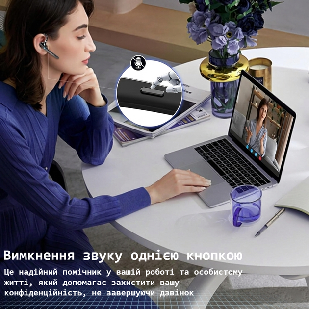 Бездротова Bluetooth гарнітура Thunelec G9 Black (R4739131820250) - Фото 2 Бездротова Bluetooth гарнітура Thunelec G9 Black (R4739131820250) - изображение 2