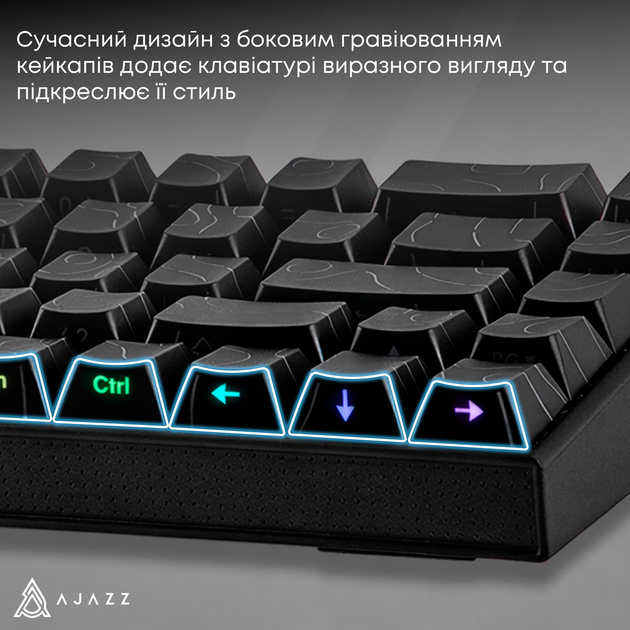 Клавиатура Ajazz NK68 Red switches Side Contour Black (NK68-R-S-B) 327448 - Фото 8 Клавиатура Ajazz NK68 Red switches Side Contour Black (NK68-R-S-B) 327448 - изображение 8