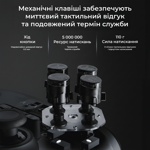 Геймпад Ajazz GP100S RGB Black - зображення 8