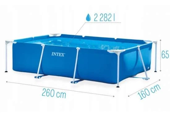 Каркасный бассейн Intex 260×160×65 см (28271) 2282 л - изображение 2