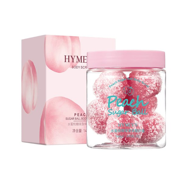 Hymey's Peach Sugar Ball Body Scrub - Сахарный скраб для тела в шариках с экстрактом персика - Фото 1 Hymey's Peach Sugar Ball Body Scrub - Сахарный скраб для тела в шариках с экстрактом персика - изображение 1