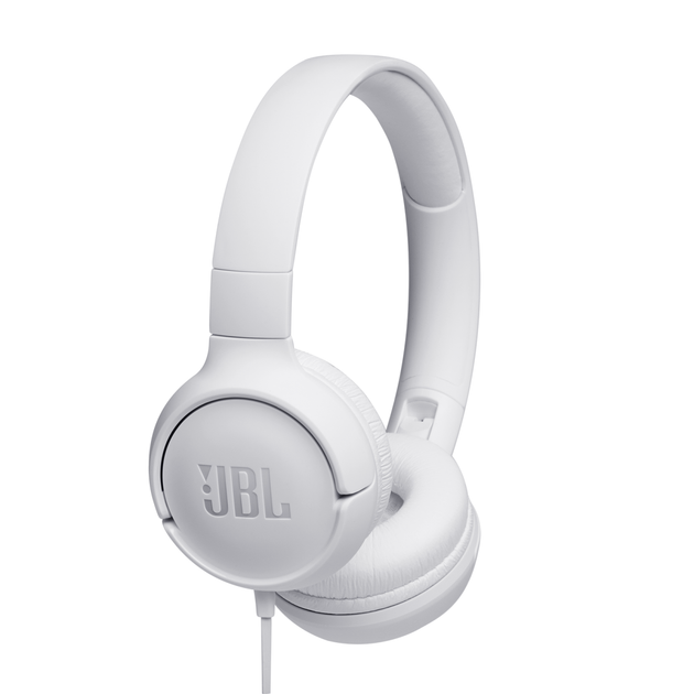 Дротові навушники JBL Tune 500 (JBLT500WHT) 3.5mm, 1.2m, White UA UCRF - зображення 2