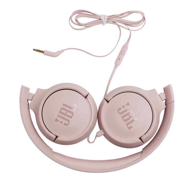 Дротові навушники JBL Tune 500 (JBLT500PIK) 3.5mm, 1.2m, Pink UA UCRF - зображення 5