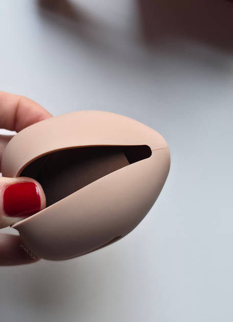 Силиконовый чехол для спонжа бежевый Silicone Makeup Sponge Holder Beige - изображение 7