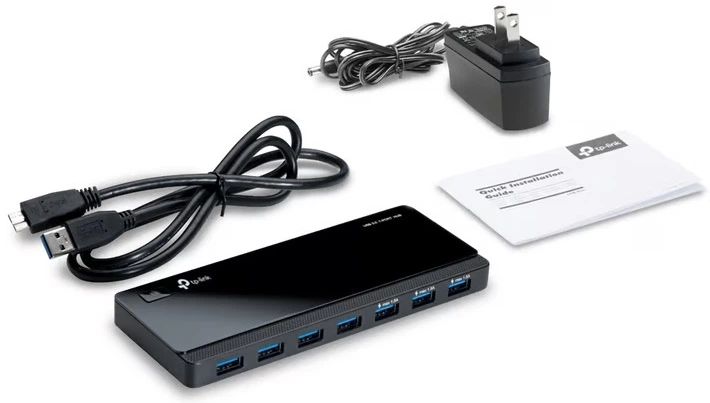 Hub USB 3.0 TP-LINK UH700 V5.0 z 7 portami USB (1210002607049) - obraz 2