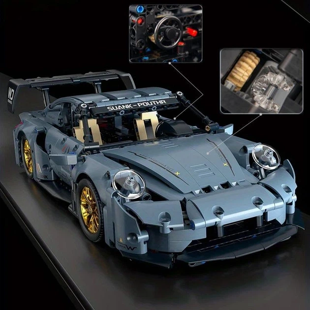 Конструктор Technic Porsche 911 RSR Racing (1:14) – 971 деталь, гоночна версія, велика модель 36 см у подарунковій коробці - Фото 5 Конструктор Technic Porsche 911 RSR Racing (1:14) – 971 деталь, гоночна версія, велика модель 36 см у подарунковій коробці - зображення 5