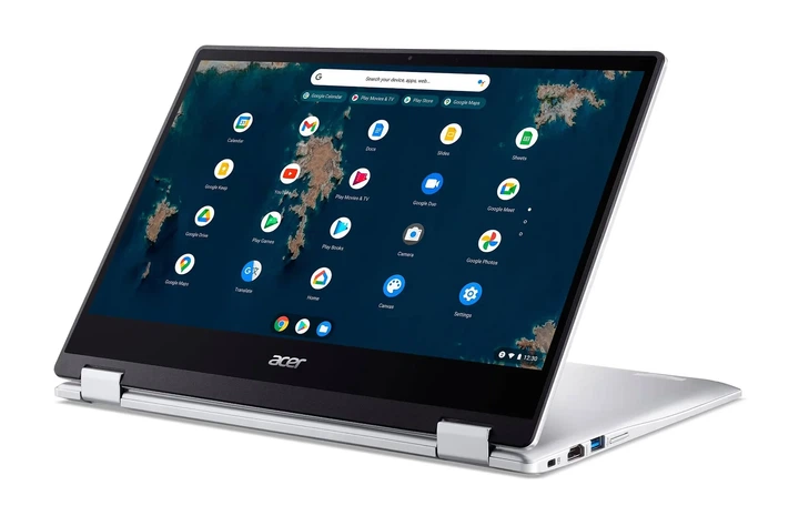 Ноутбук 14" Acer Chromebook Spin 314 (CP314-1HN-C9X8) Intel Celeron N4500 RAM 4GB eMMC 64GB 10ч батарея ChromeOS (UKR) Б/В - изображение 8