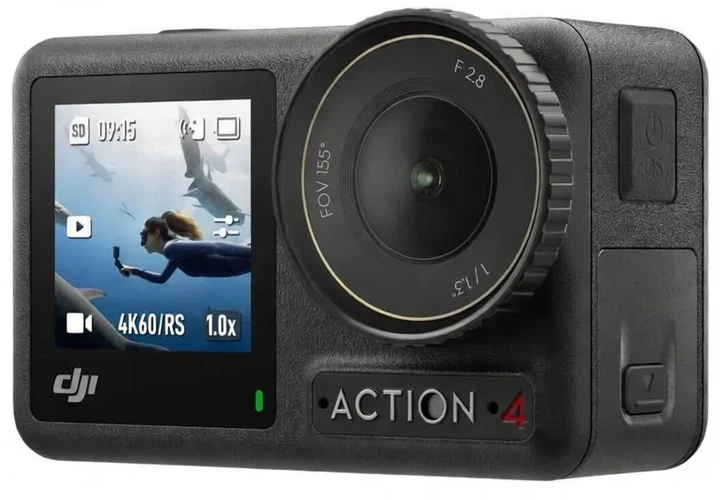 Экшн-камера DJI Osmo Action 4 Adventure Combo / 10Мп / 4К / 240fps / Wi-Fi / Bluetooth / Влагозащищенная / Черная (100586921) - Уценка - изображение 2