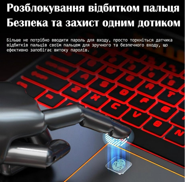 Ноутбук 16" PINSTONE ANL5-I7 Gaming Intel Core i7-1195G7 RAM 16GB SSD 1TB Windows 11 (UKR) Б/В - изображение 5