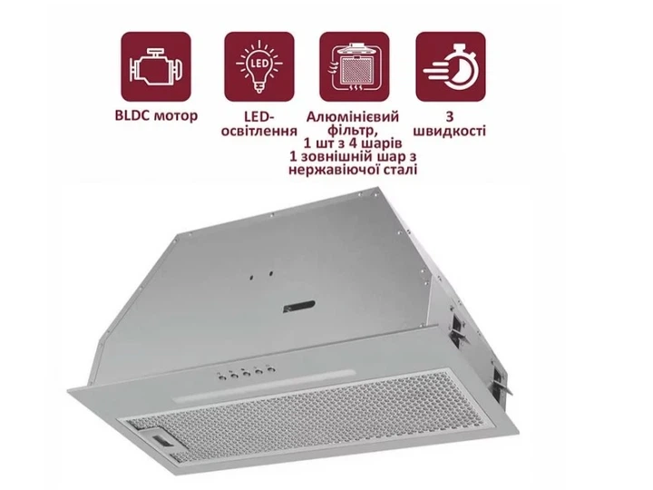 Витяжка вбудована Prime Technics PVBI 10065 SS - изображение 2