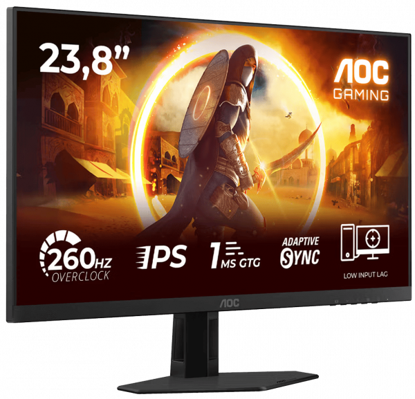 Монітор 23.8" aoc 24g4zre Black/Red - зображення 9