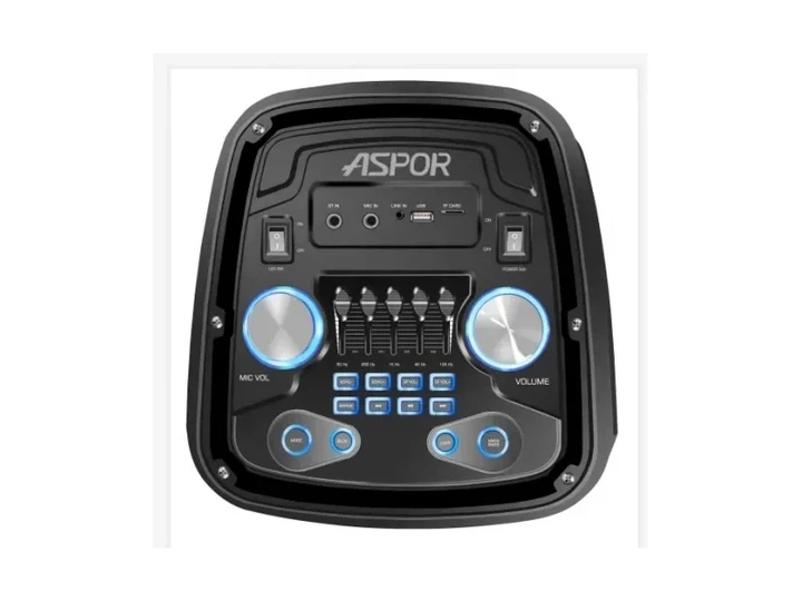 Портативна колонка Aspor A668 Black - Фото 2 Портативна колонка Aspor A668 Black - изображение 2