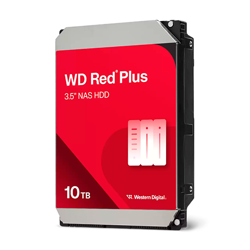 Жорсткий диск 3.5" Western Digital Red Plus 10TB SATA 512MB 7200 об/хв 6 Гбіт/с Red (WD100EFGX) - зображення 2