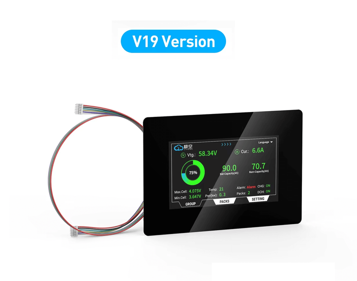 Дисплейный модуль JIKONG V19 LCD экран 4.3'' для контроля параметров аккумуляторного блока - Фото 2 Дисплейный модуль JIKONG V19 LCD экран 4.3'' для контроля параметров аккумуляторного блока - изображение 2