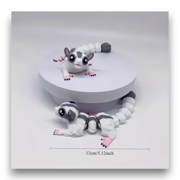 Подвижная фигурка/игрушка «Сахарный поссум» (3D-печать) - Фото 2 Подвижная фигурка/игрушка «Сахарный поссум» (3D-печать) - изображение 2