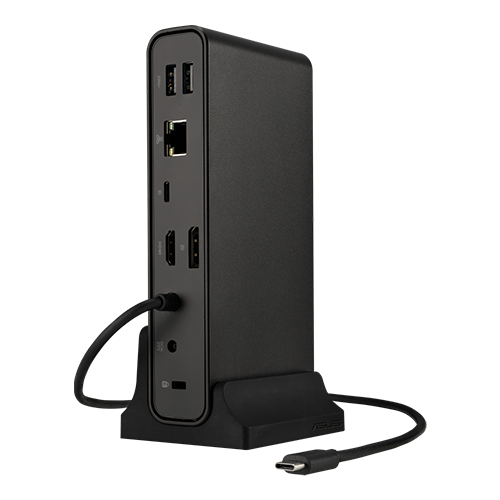 Док-станция Asus DC300 Triple Display USB-C Dock 2xUSB 3.1 Gen 1 1xDP 1xHDMI RJ-45 AUX SD Black (90XB08CN-BDS090) - изображение 2