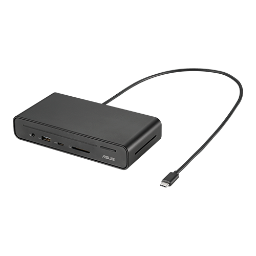 Док-станция Asus DC300 Triple Display USB-C Dock 2xUSB 3.1 Gen 1 1xDP 1xHDMI RJ-45 AUX SD Black (90XB08CN-BDS090) - изображение 4