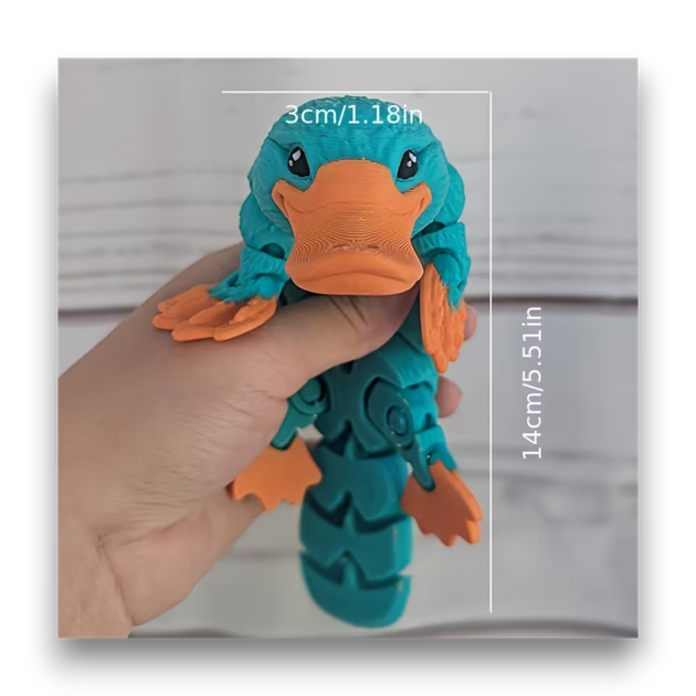 Подвижная игрушка «Утконос» (ЗД печать) - Фото 3 Подвижная игрушка «Утконос» (ЗД печать) - изображение 3