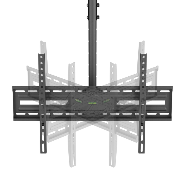 Кронштейн для телевізорів з рівнем iTECH CELB-56S 37"-86" до 50 кг VESA 600x400 Black - зображення 5