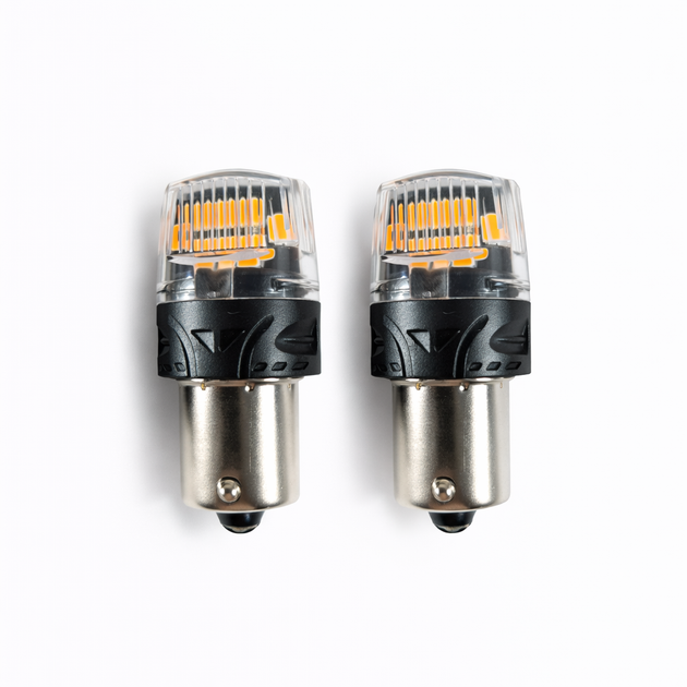 Комплект світлодіодних ламп StarLight Vision PY21W (T25) BRS LED BAU15S AMBER 12/24V - изображение 3