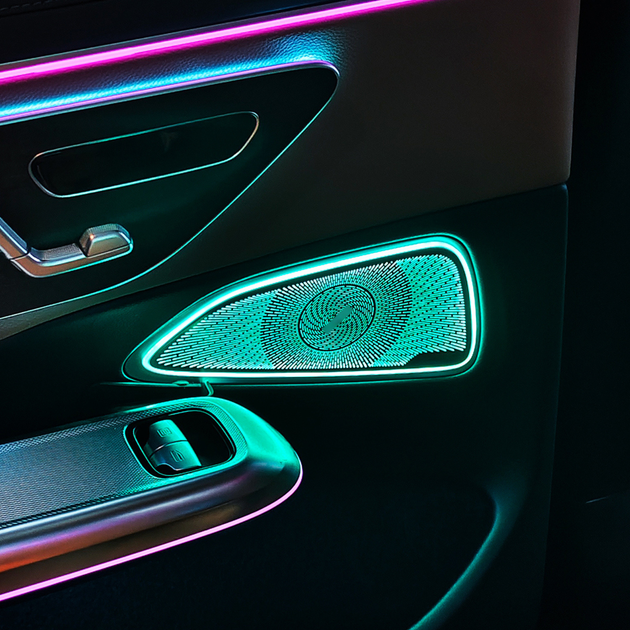 Підсвічування Mercedes Benz E-Class W214 Burmester Твітери 4D / Динаміки - Фото 4 Підсвічування Mercedes Benz E-Class W214 Burmester Твітери 4D / Динаміки - зображення 4