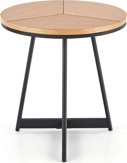 Ława Halmar KARIDA-S 45 cm Dąb naturalny/Czarny (5905248107656) - obraz 2