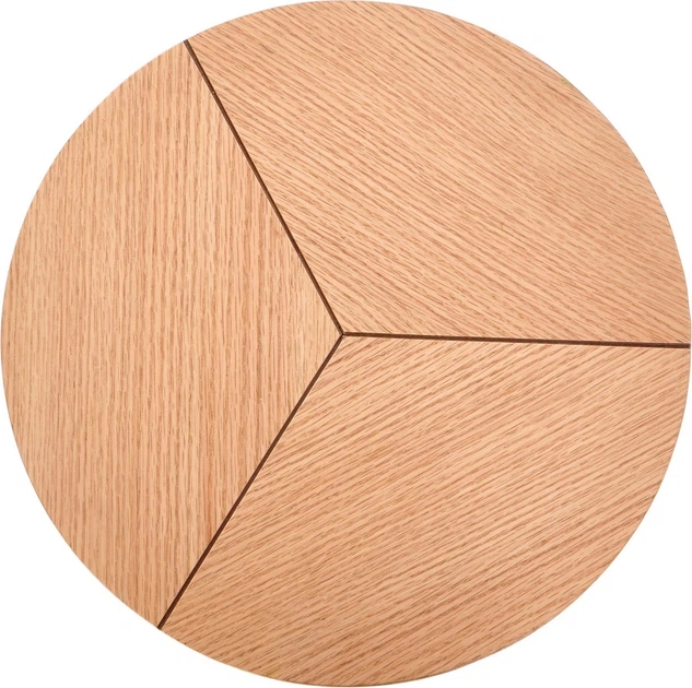 Ława Halmar KARIDA-S 45 cm Dąb naturalny/Czarny (5905248107656) - obraz 8