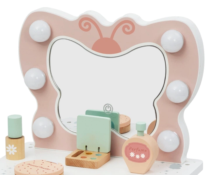 Дерев'яний туалетний столик Tooky Toy Маленької принцеси Метелик (6976831554828) - зображення 2