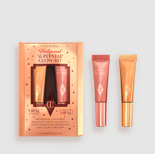 Набір Charlotte Tilbury Charlotte's Superstar Glow Kit Хайлайтер + Рум'яна - Фото 1 Набір Charlotte Tilbury Charlotte's Superstar Glow Kit Хайлайтер + Рум'яна - зображення 1